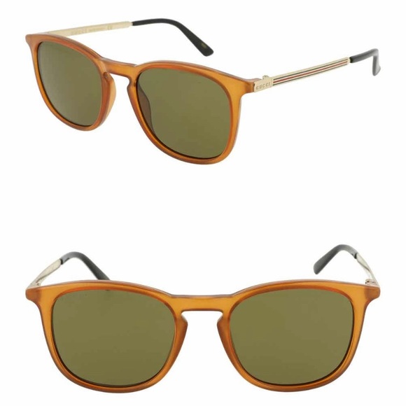 Authentic GUCCI 51 Square Acetate Metal logo sunglasses - Picture 7 of 15